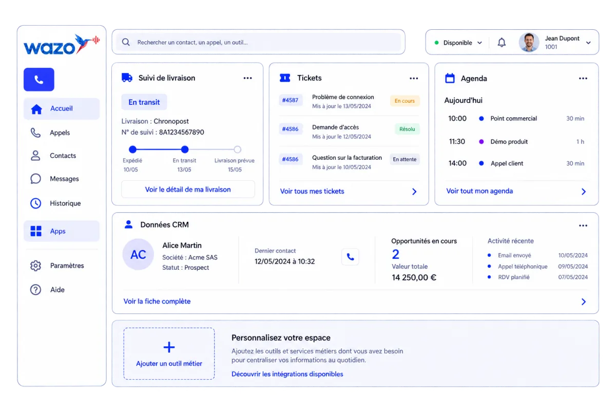 Des Apps enrichies avec vos outils métier